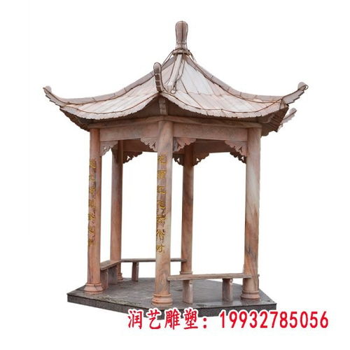 四角石雕凉亭 成都石雕艺术的典雅之选