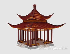 公园凉亭3D模型下载与欣赏 为你的虚拟场景增添宁静之美